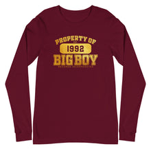 Load image into Gallery viewer, Premium Unisex Property Of Big Boy Records Gold (LS) Tee