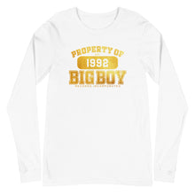 Load image into Gallery viewer, Premium Unisex Property Of Big Boy Records Gold (LS) Tee