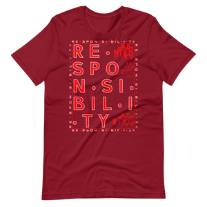 Premium Adult Ghetto Twiinz- Responsibility (Red) T-Shirt (SS)