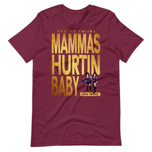 Premium Adult Ghetto Twiinz- Mammas Hurtin Baby T-Shirt (SS)