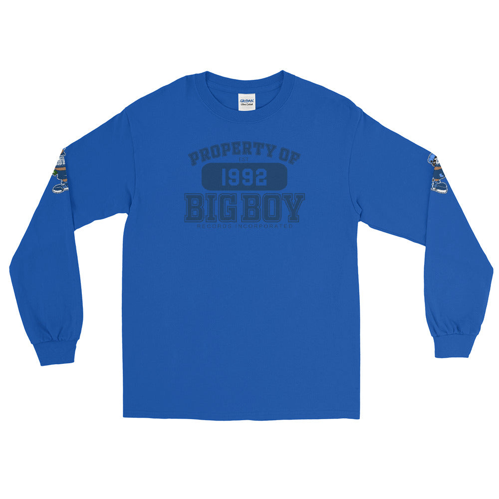 Men’s Premium Property Of Big Boy Records Blue (LS) Shirt