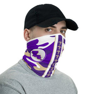 Purple and Gold Face Covering
