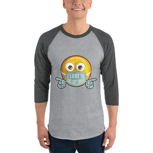 I Love Ya (Male) 3/4 sleeve shirt