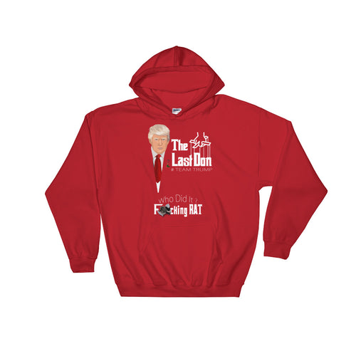 Adult Unisex Who Did It-Rat Hooded Sweatshirt