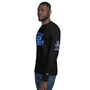 Men's Champion Premium Property Of Big Boy Records Blue (LS)  Shirt