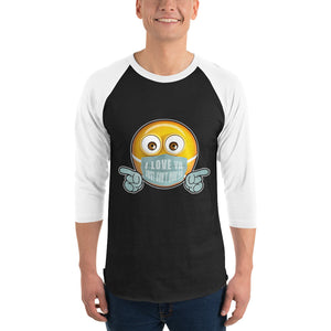 I Love Ya (Male) 3/4 sleeve shirt
