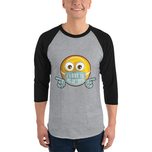 I Love Ya (Male) 3/4 sleeve shirt