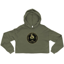 Load image into Gallery viewer, Women Premium Big Boy Records Logo Crest Crop Hoodie