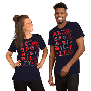 Premium Adult Ghetto Twiinz- Responsibility (Red) T-Shirt (SS)