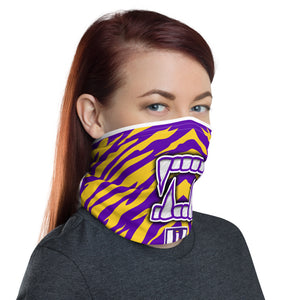 Purple and Gold Tiger Face Covering