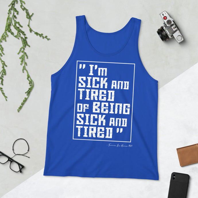 Premium Sick and Tired Unisex Tank Top