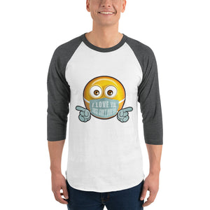 I Love Ya (Male) 3/4 sleeve shirt