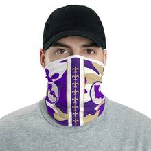 Load image into Gallery viewer, Purple and Gold Face Covering
