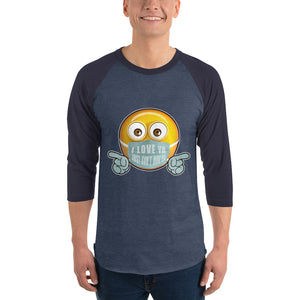 I Love Ya (Male) 3/4 sleeve shirt