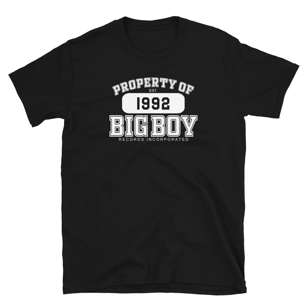 Unisex Property Of Big Boy Records White (SS) T-Shirt