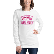 Load image into Gallery viewer, Premium Unisex Property Of Big Boy Records Pink (LS) Tee