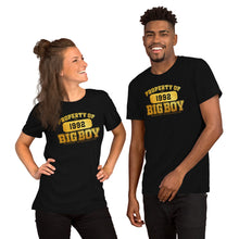 Load image into Gallery viewer, Unisex Property Of Big Boy Records Gold (SL) T-Shirt