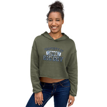 Load image into Gallery viewer, Premium Property Of Big Boy Records Camouflage Blue Gear Crop Hoodie