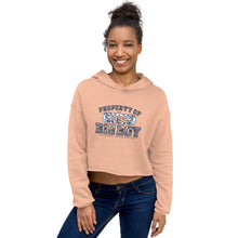 Load image into Gallery viewer, Premium Property Of Big Boy Records Camouflage Blue Gear Crop Hoodie